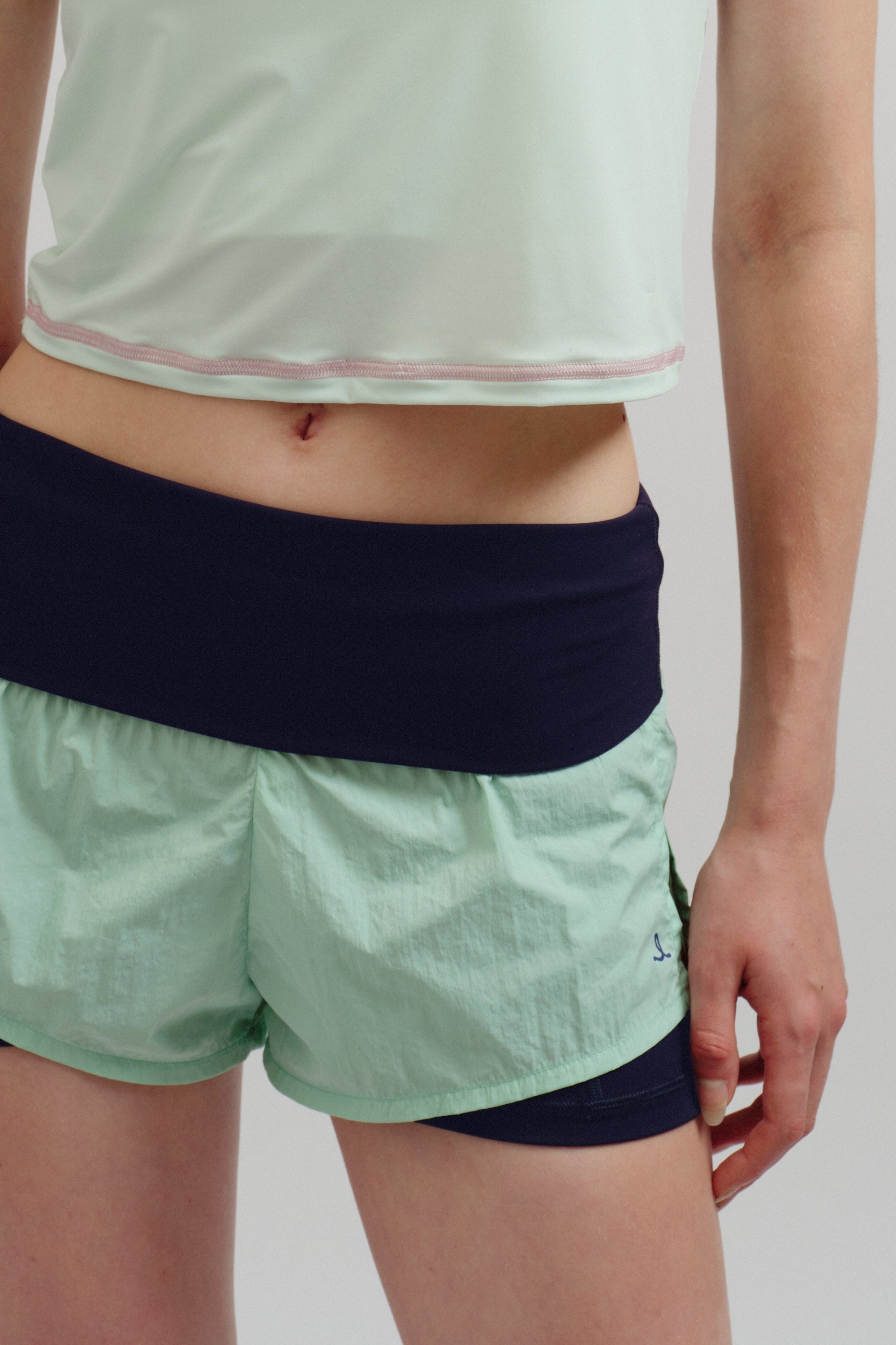 Stretch Dept | Fold Over Layer Shorts