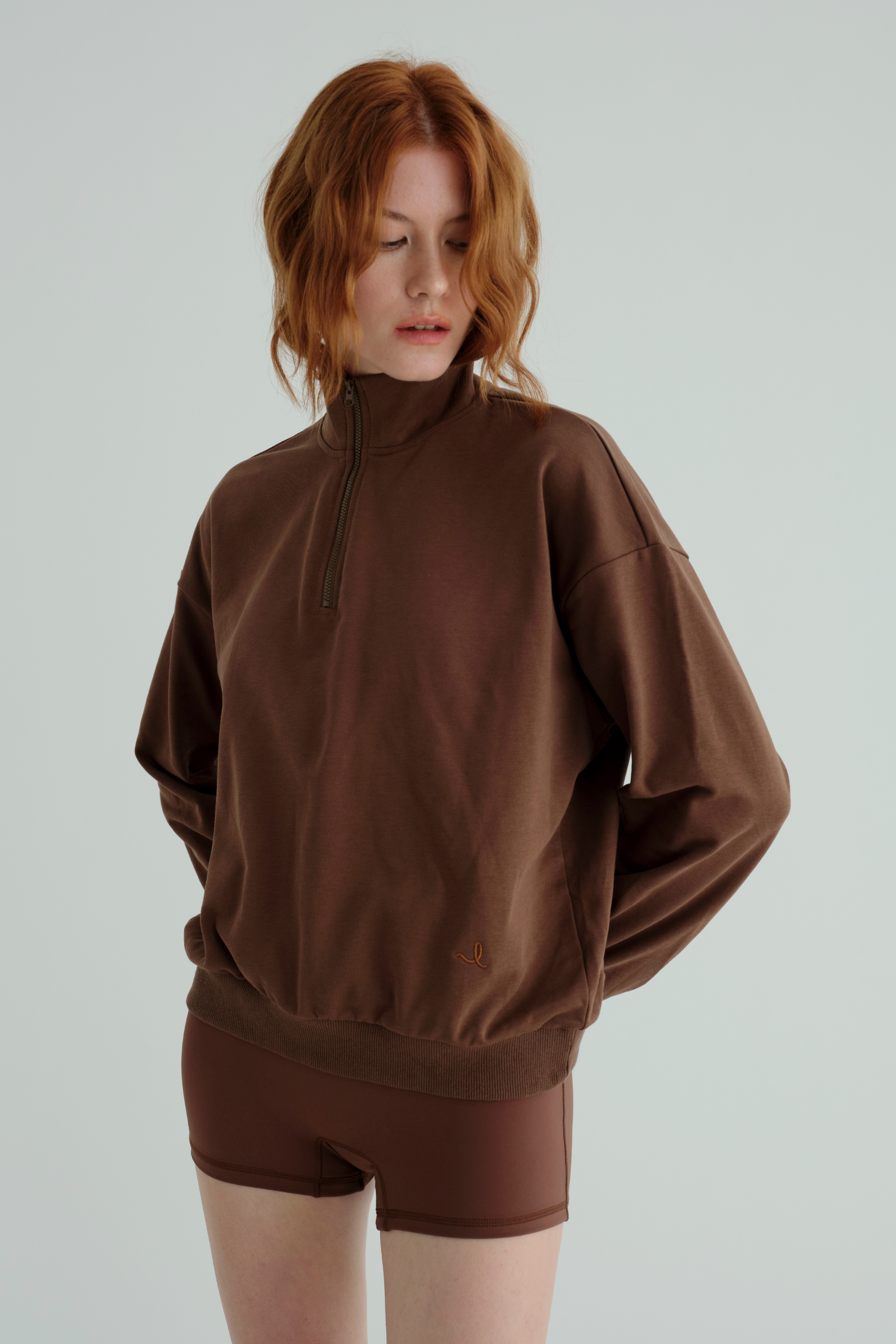Everyday | Zip Crop Sweatshirt