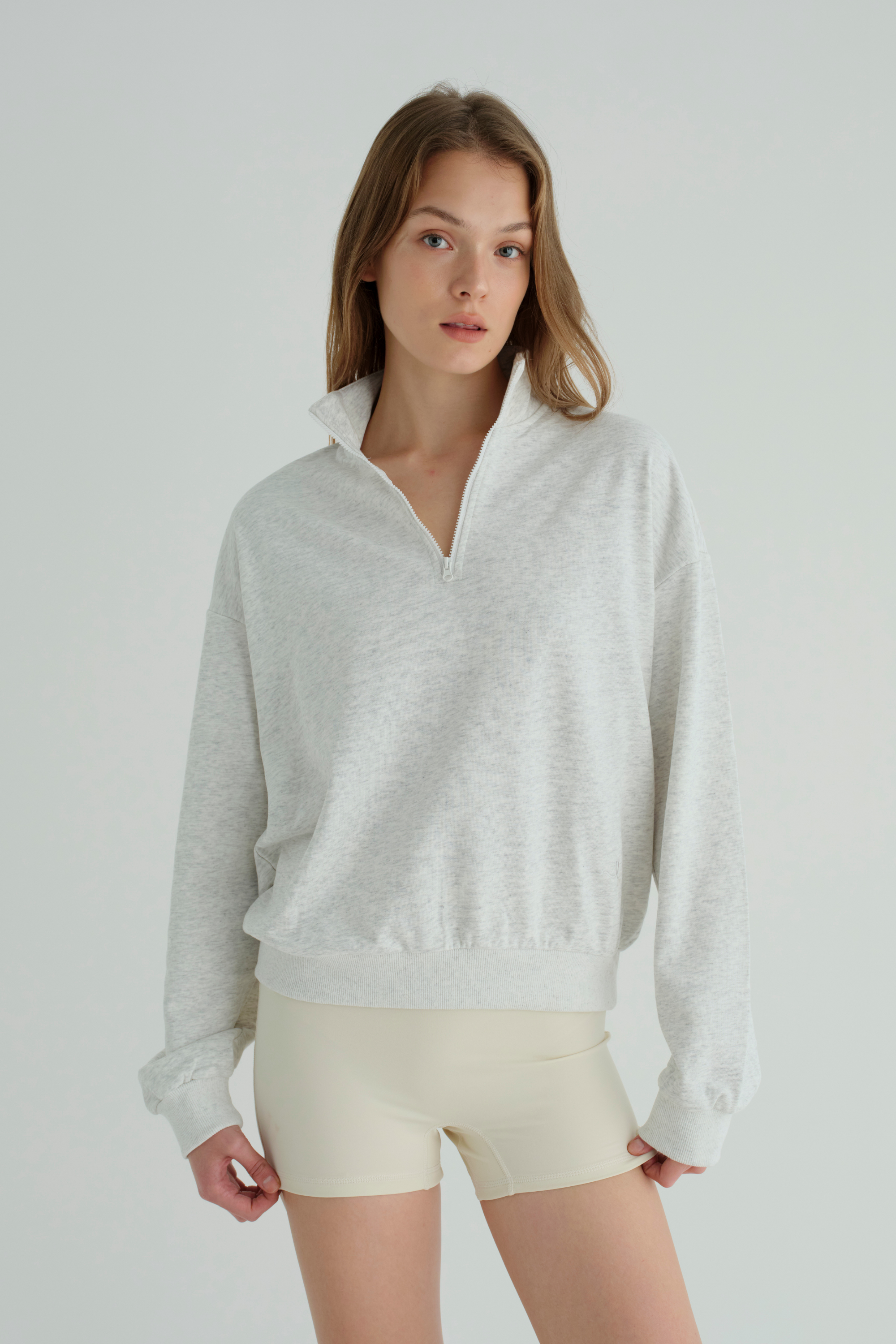 Everyday | Zip Crop Sweatshirt