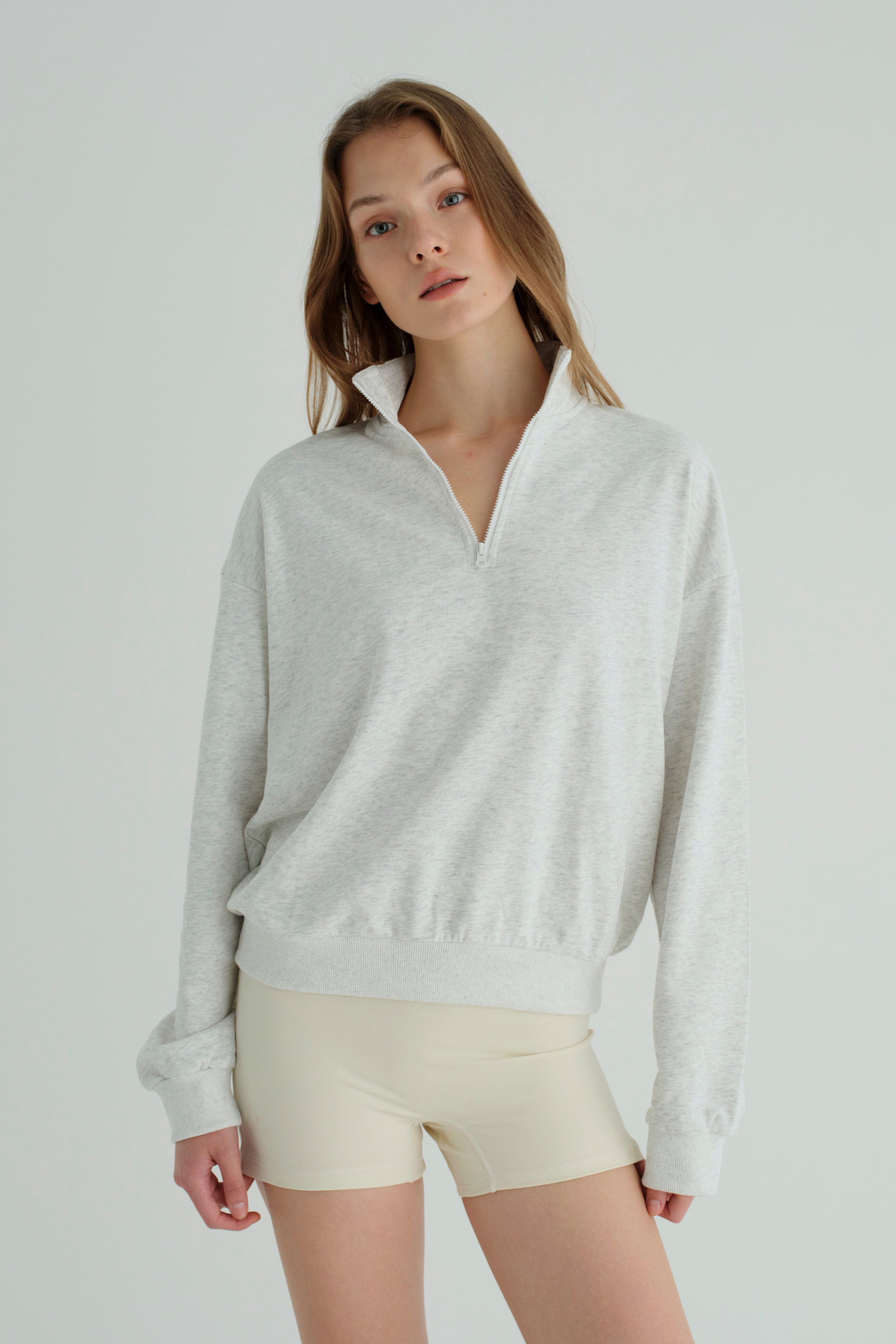 Everyday | Zip Crop Sweatshirt