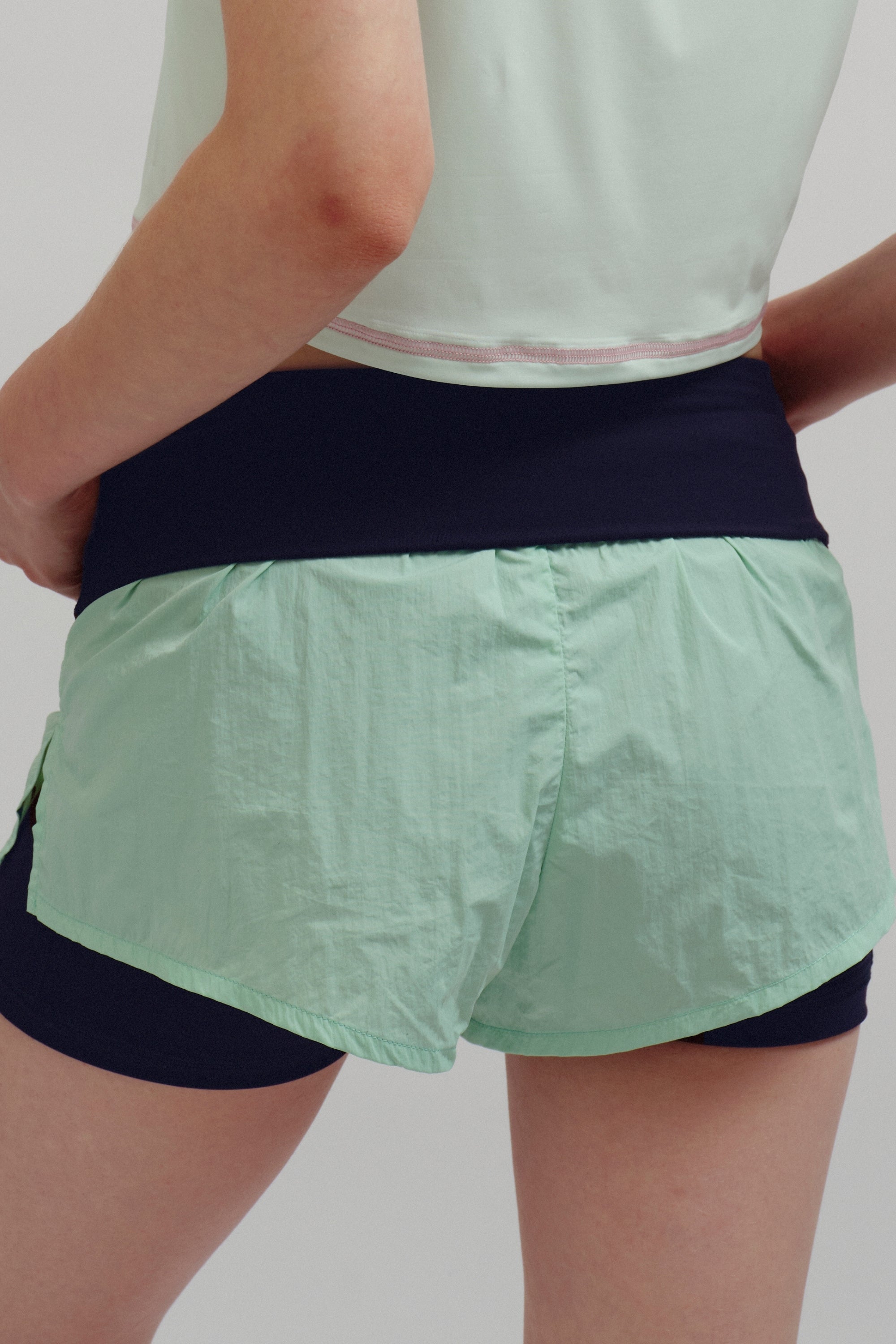 Stretch Dept | Fold Over Layer Shorts