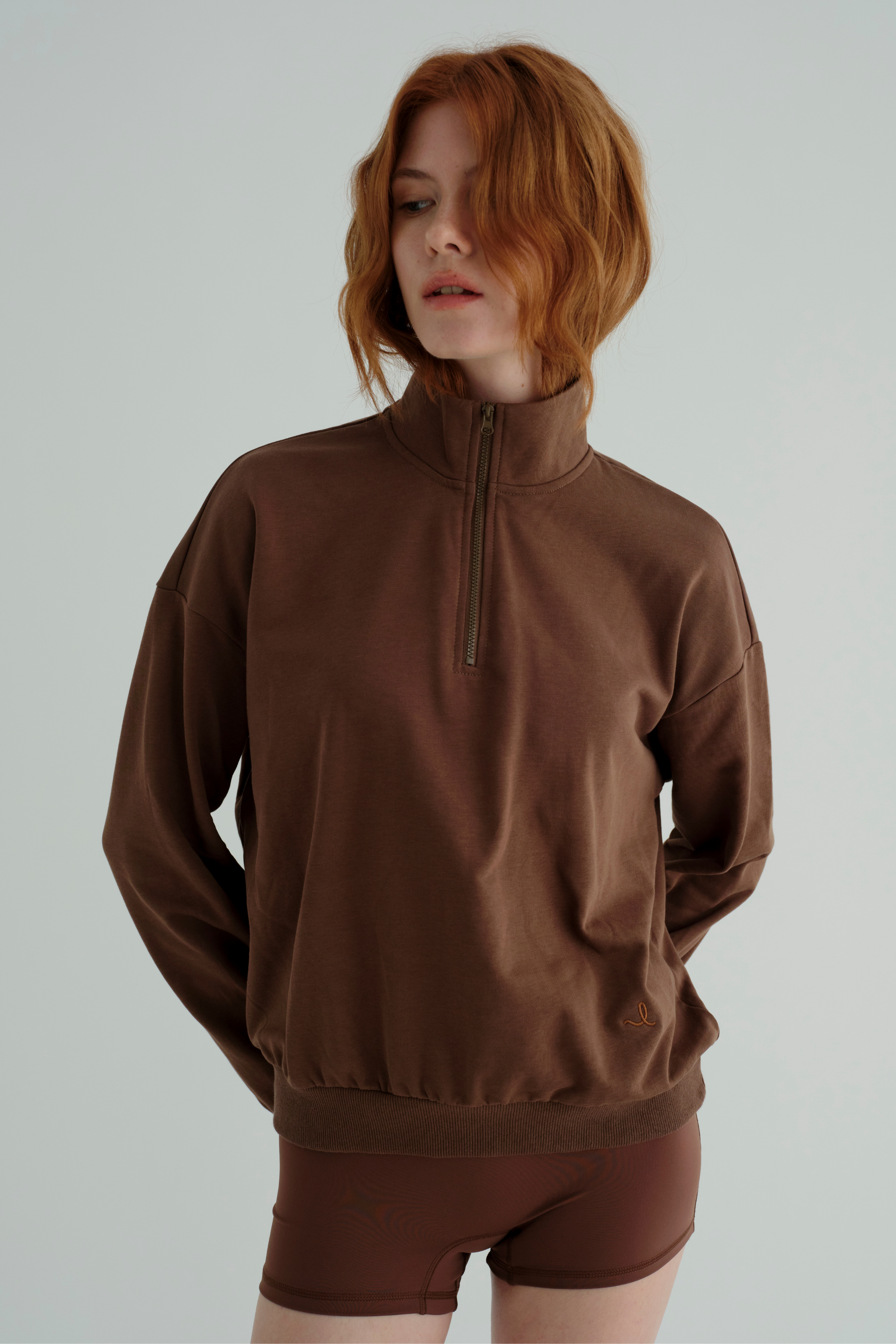 Everyday | Zip Crop Sweatshirt